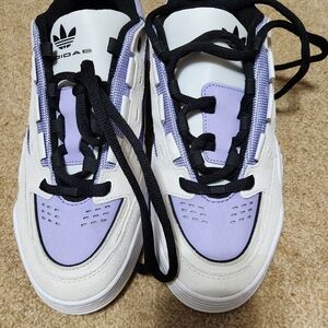 Adidas Athletic Shoes - Purple, Black, and White